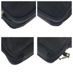 Prada Tessuto Black Silver Nylon Shoulder Bag Pochette — view 3