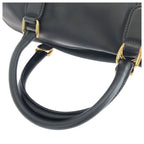 Gucci Vintage Black Gold Leather Mini Boston Bag — view 5