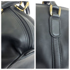 Gucci Vintage Black Gold Leather Mini Boston Bag — view 6