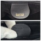 Gucci Vintage Black Gold Leather Mini Boston Bag — view 4