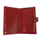 Chanel Vintage CC Logo Wine Red Gold Leather Wallet — view 4