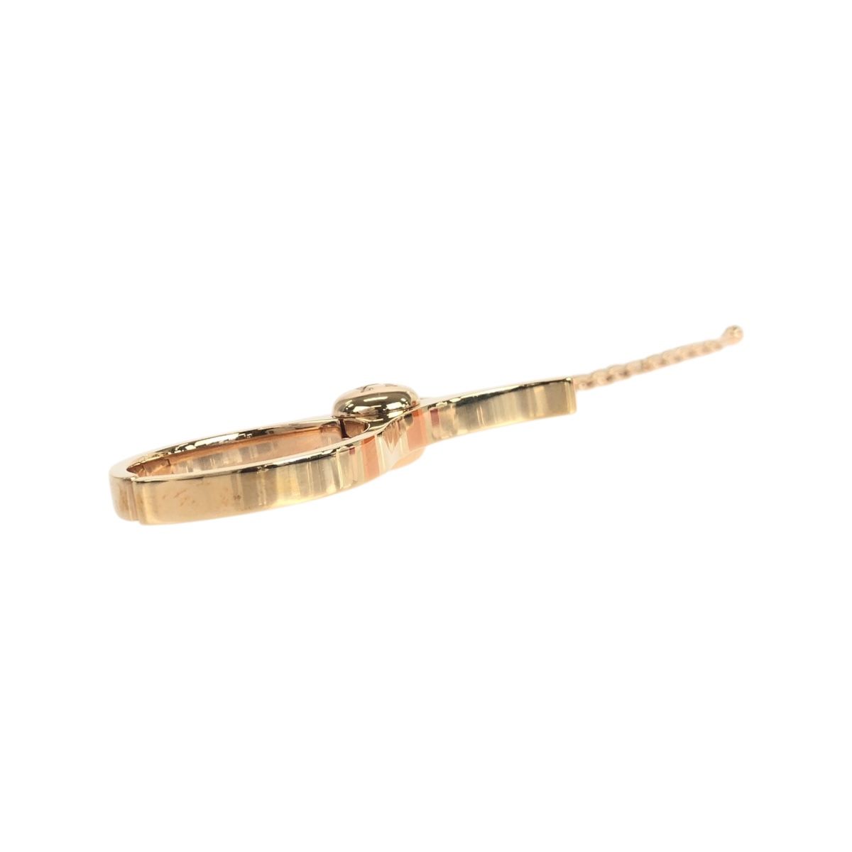 Hermes Globe Holder Rose Gold Metal Key Bag Charm — view 4