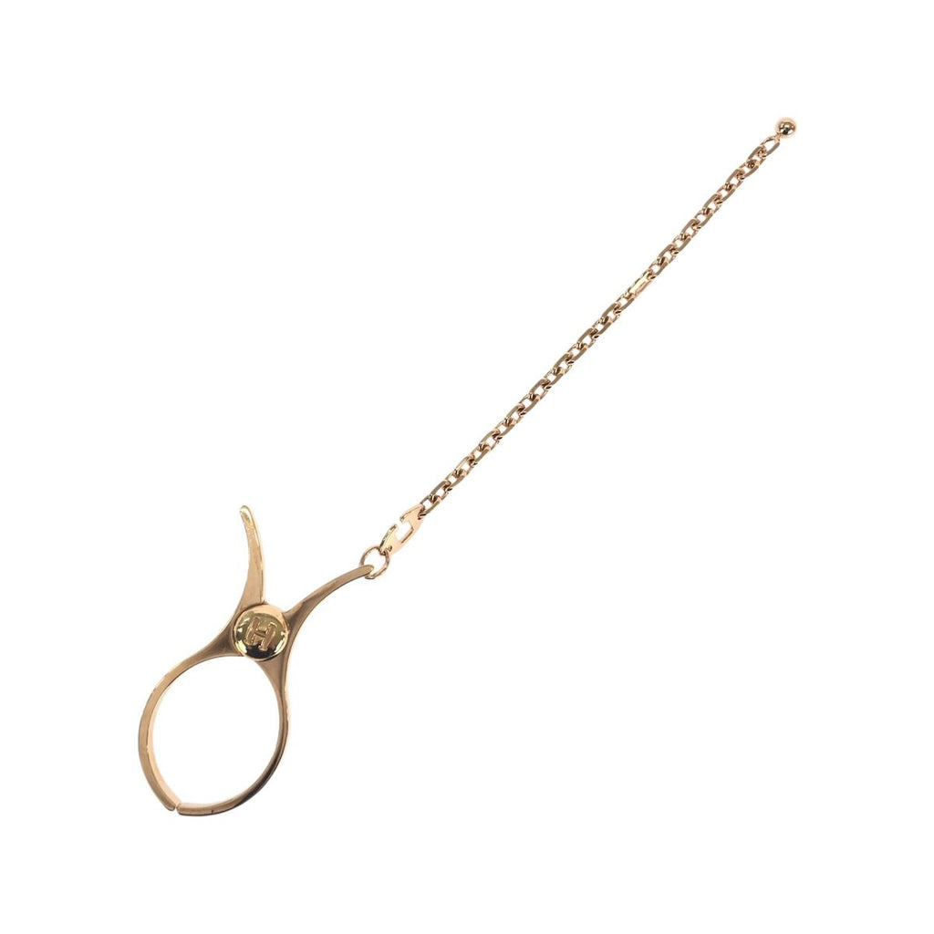 Hermes Globe Holder Rose Gold Metal Key Bag Charm