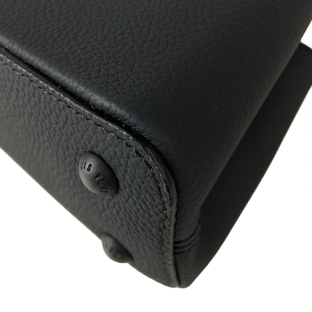 Louis Vuitton Handbag Capucines Ewmini All Black Leather Cowhide — view 8
