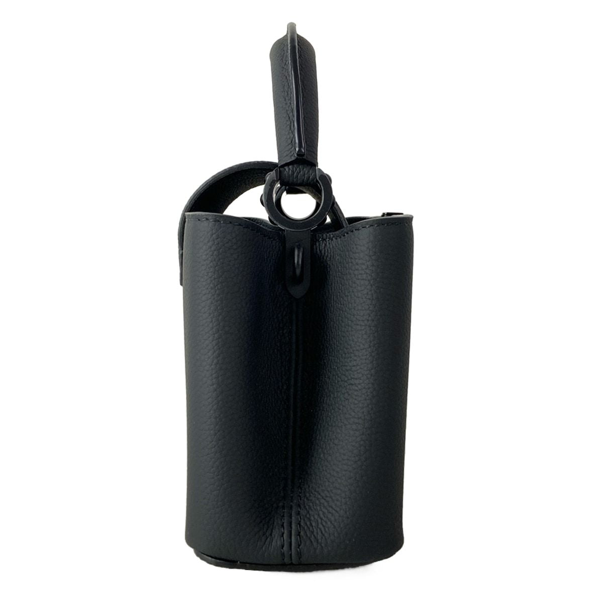 Louis Vuitton Handbag Capucines Ewmini All Black Leather Cowhide — view 2