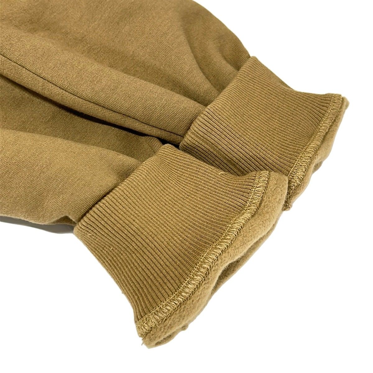 Hermes Hoodie S Hooded Jogging Sweater Light Brown Leather Detail — view 6