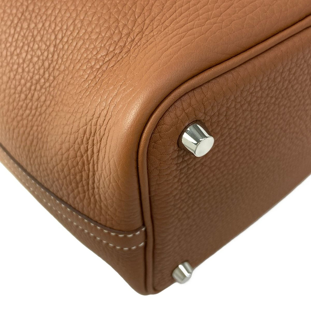Hermes Handbag Picotin Lock PM Gold Silver — view 7
