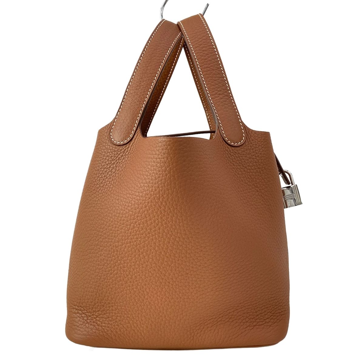 Hermes Handbag Picotin Lock PM Gold Silver — view 3