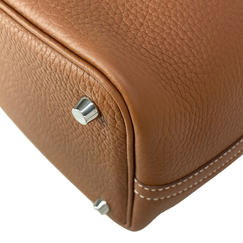 Hermes Handbag Picotin Lock PM Gold Silver — view 6