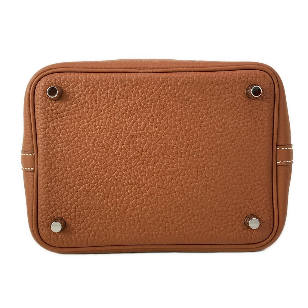 Hermes Handbag Picotin Lock PM Gold Silver — view 5