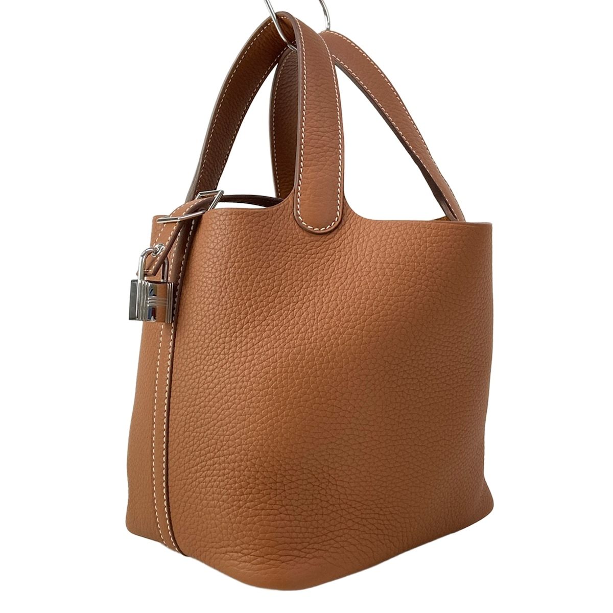 Hermes Handbag Picotin Lock PM Gold Silver
