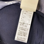 Hermes Long Sleeve Top 42 L Dark Navy White Crew Neck Twill Lace Order Finesse — view 4