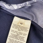 Hermes Long Sleeve Top 42 L Dark Navy White Crew Neck Twill Lace Order Finesse — view 5