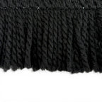 Louis Vuitton Echarpe Logomania Shine Wool Silk Monogram Fringe Scarf Black — view 5