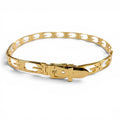 Gucci Vintage Metal Logo Motif Chain Belt Gold 75