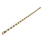 Gucci Vintage Metal Logo Motif Chain Belt Gold 75 — view 3