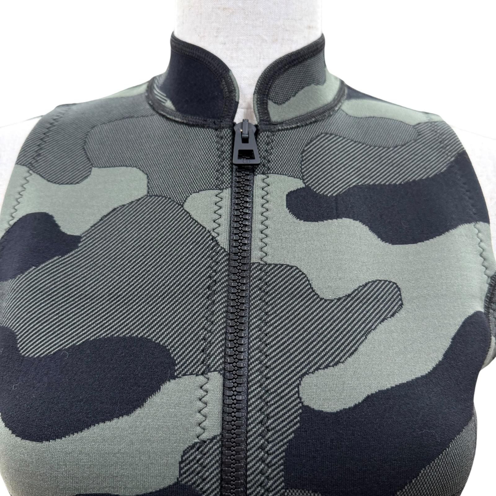 Dior Camouflage Dress Khaki 38 Garment Hanger Included — view 2