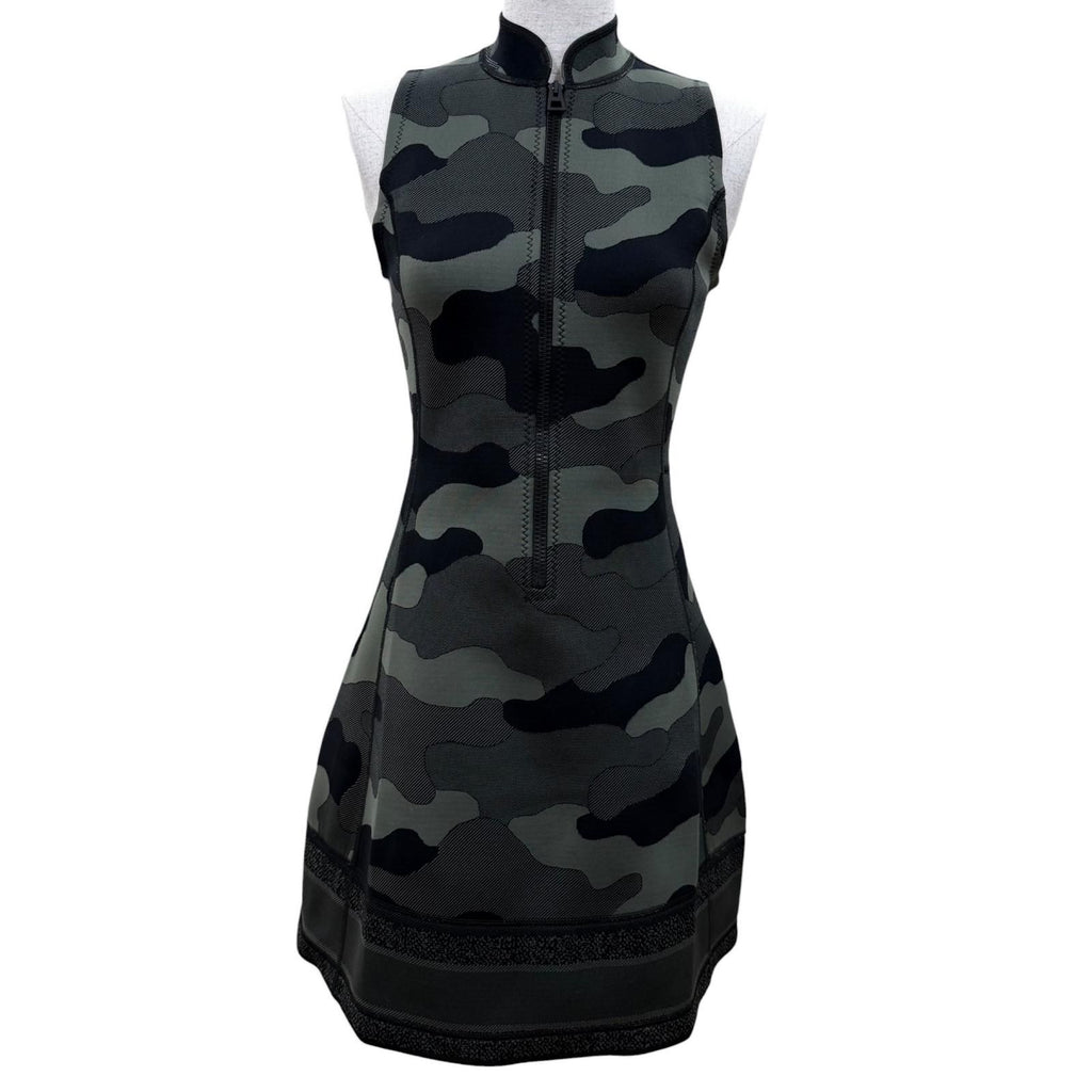 Dior Camouflage Dress Khaki 38 Garment Hanger Included