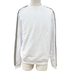 Hermes Run Cotton 100% Side Line Crew Neck Brushed Lining Pullover Sweatshirt