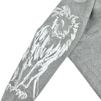 Chanel Cashmere Lion Crew Neck Long Sleeve Knit Sweater Gray 38 — view 5