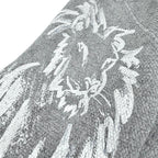 Chanel Cashmere Lion Crew Neck Long Sleeve Knit Sweater Gray 38 — view 6