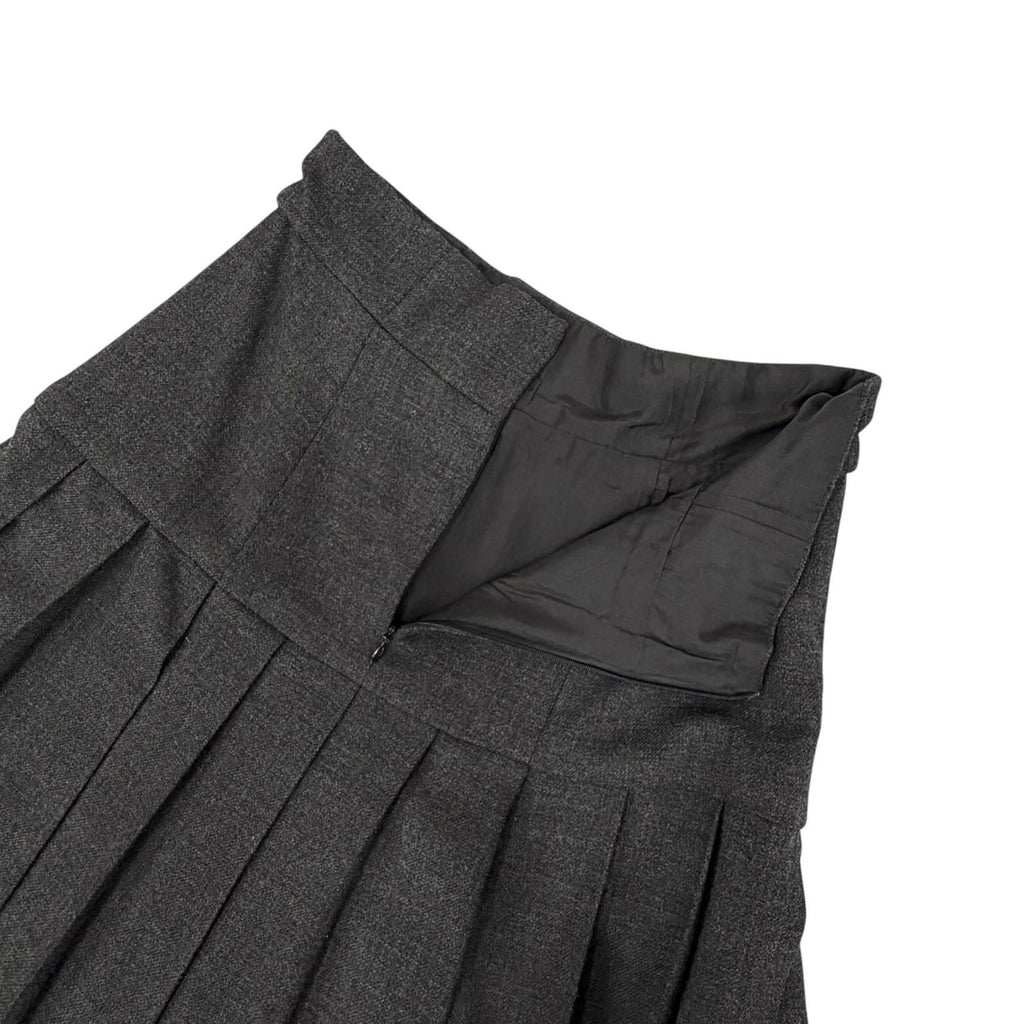 Chanel Vintage Clover Button Jacket Long Pleated Skirt Suit Set 38 — view 7