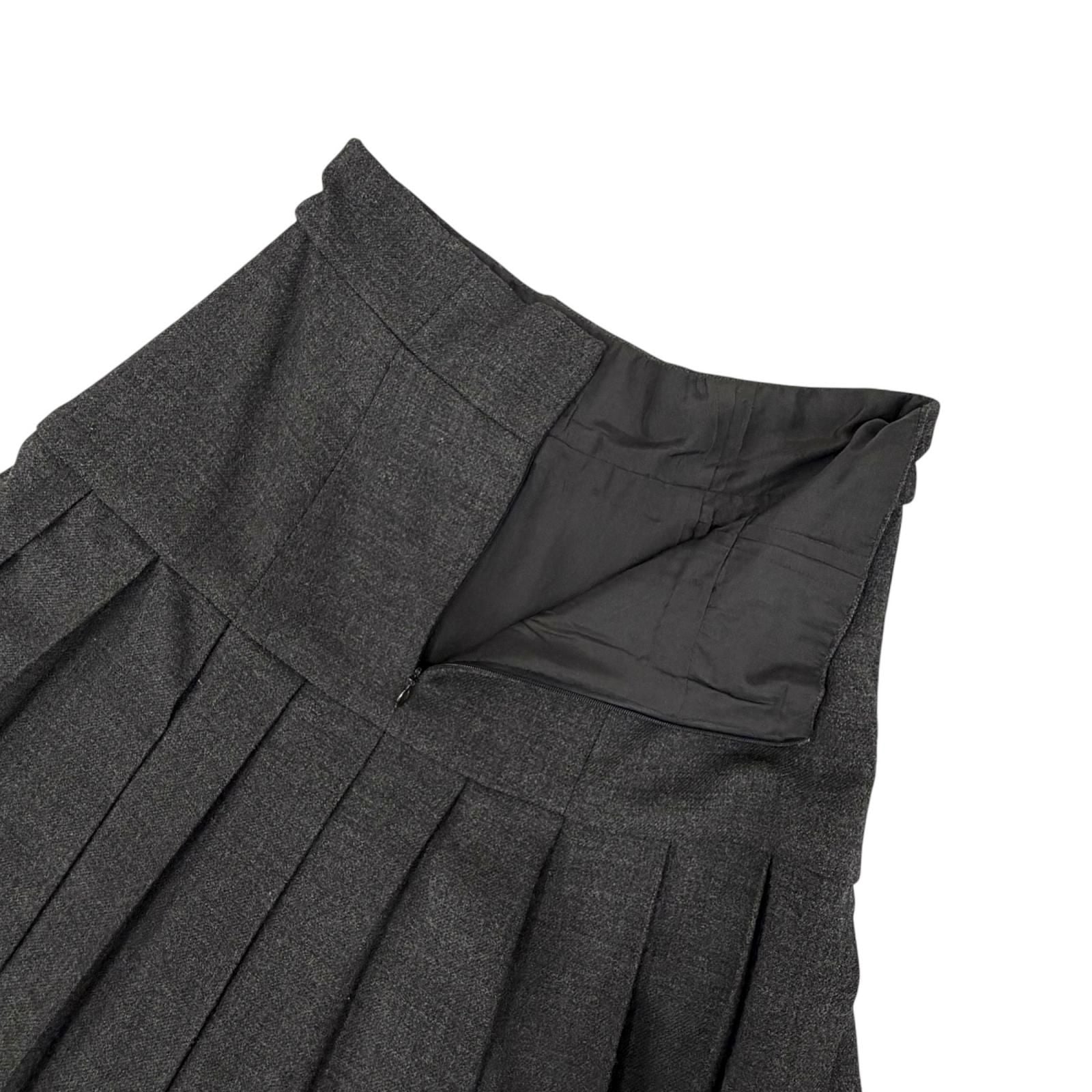 Chanel Vintage Clover Button Jacket Long Pleated Skirt Suit Set 38 — view 7