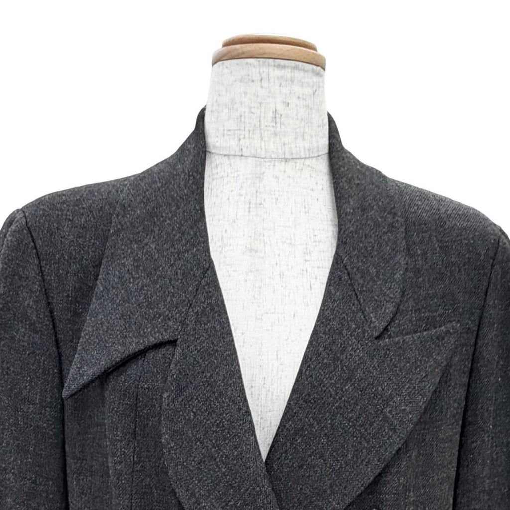 Chanel Vintage Clover Button Jacket Long Pleated Skirt Suit Set 38 — view 2