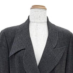 Chanel Vintage Clover Button Jacket Long Pleated Skirt Suit Set 38 — view 2