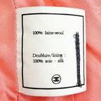 Chanel Vintage 95c Wool CC Logo Mirror Button Short Jacket Pink 40 French — view 8