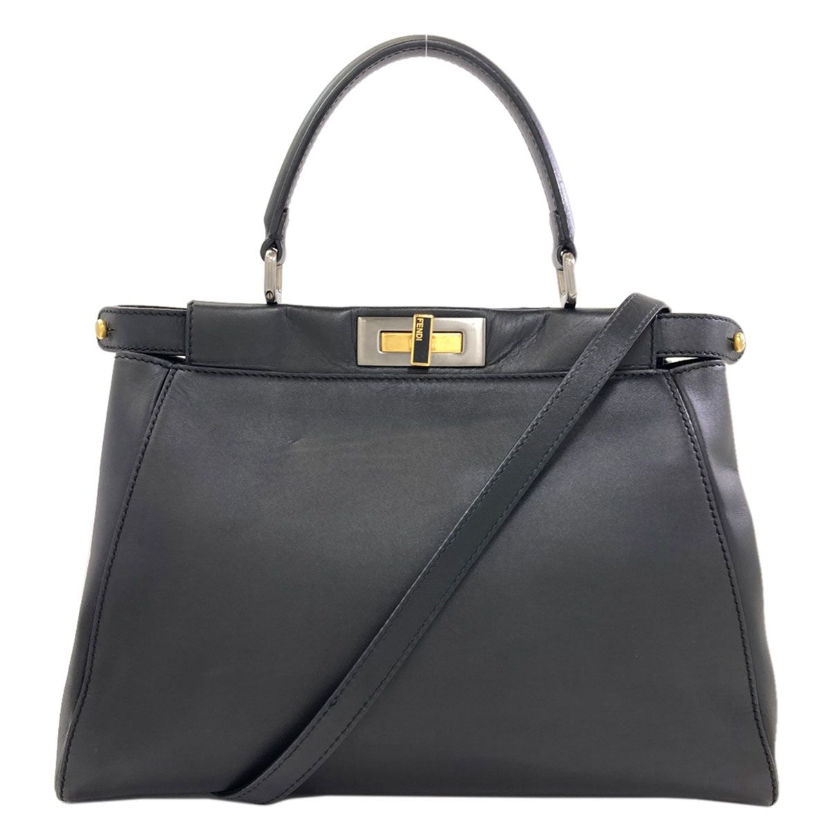 Fendi Peekaboo 2-Way Handbag Calfskin