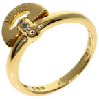 Celine Logo Diamond Ring 18K Yellow Gold — view 2