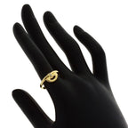 Celine Logo Diamond Ring 18K Yellow Gold — view 6