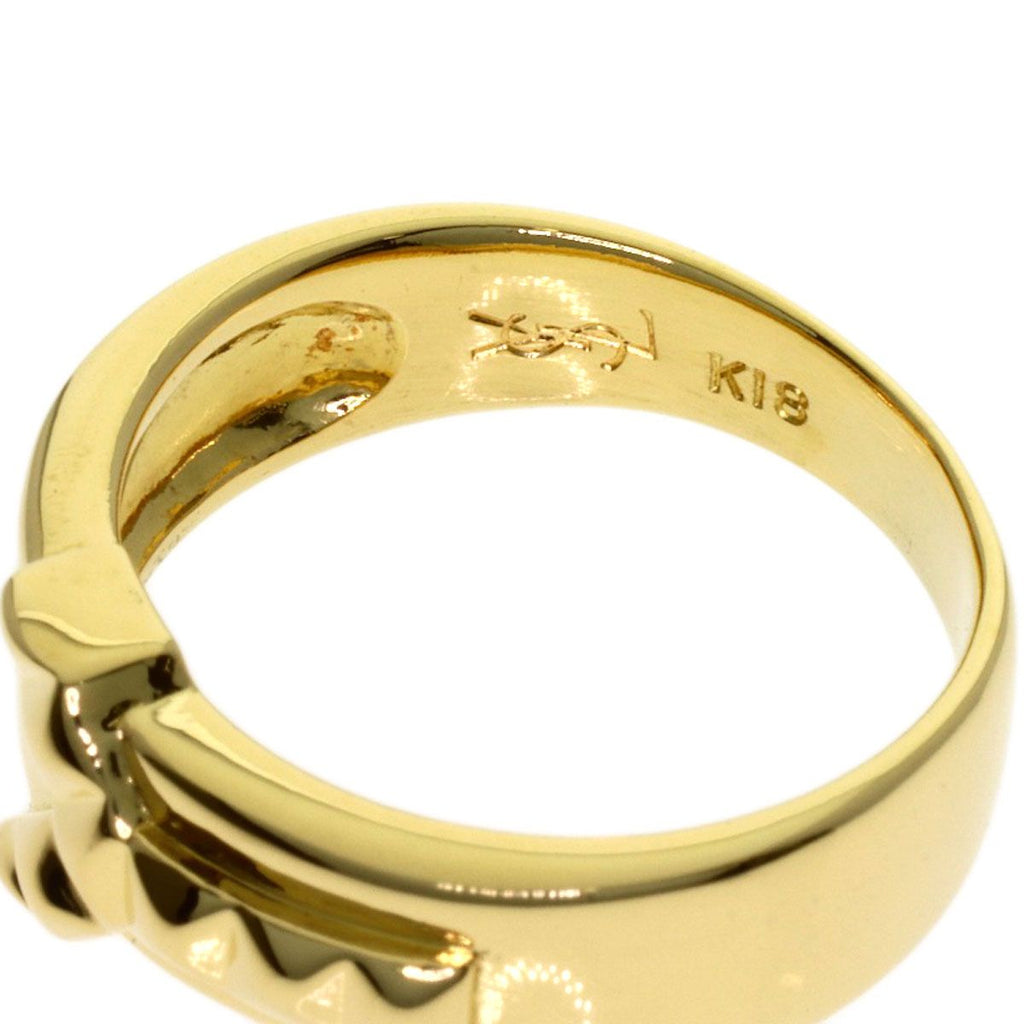 Saint Laurent Motif Ring 18K Yellow Gold — view 5