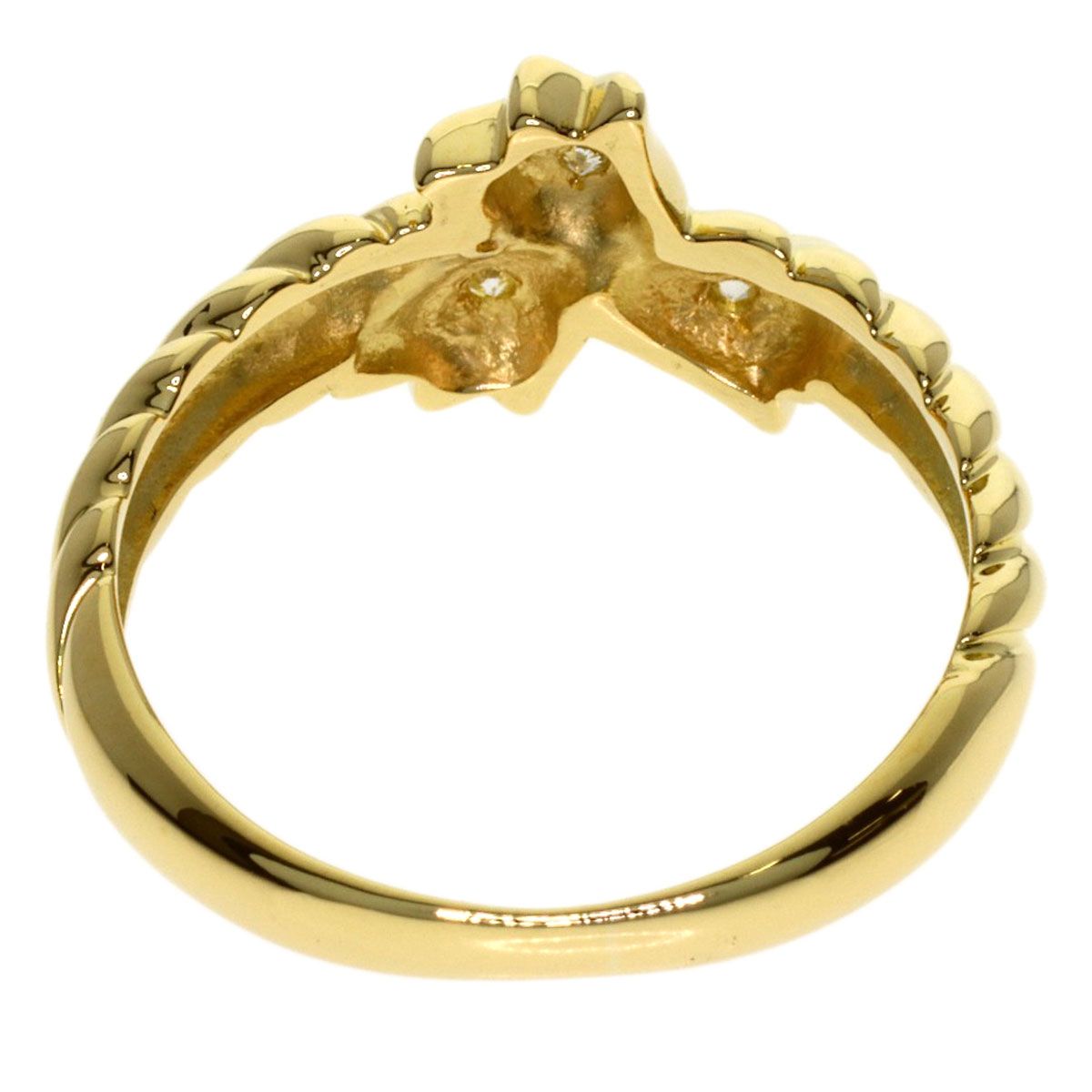 Dior Tulip Diamond Ring 18K Yellow Gold — view 4