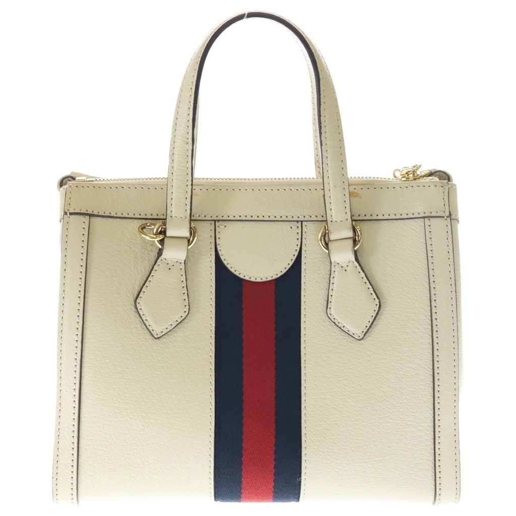 Gucci Ophidia GG Sherry Line Leather 2-Way Shoulder Bag White Ivory — view 2