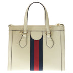 Gucci Ophidia GG Sherry Line Leather 2-Way Shoulder Bag White Ivory — view 2
