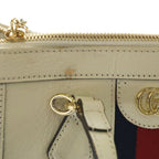 Gucci Ophidia GG Sherry Line Leather 2-Way Shoulder Bag White Ivory — view 6