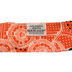 Hermes Eperon D'or Cut Apron Cut Bandana Pattern Silk Scarf Orange White — view 4