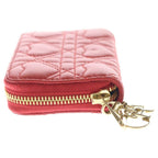 Dior Lady Dior Voyage Coin Card Case Leather Cannage — view 3