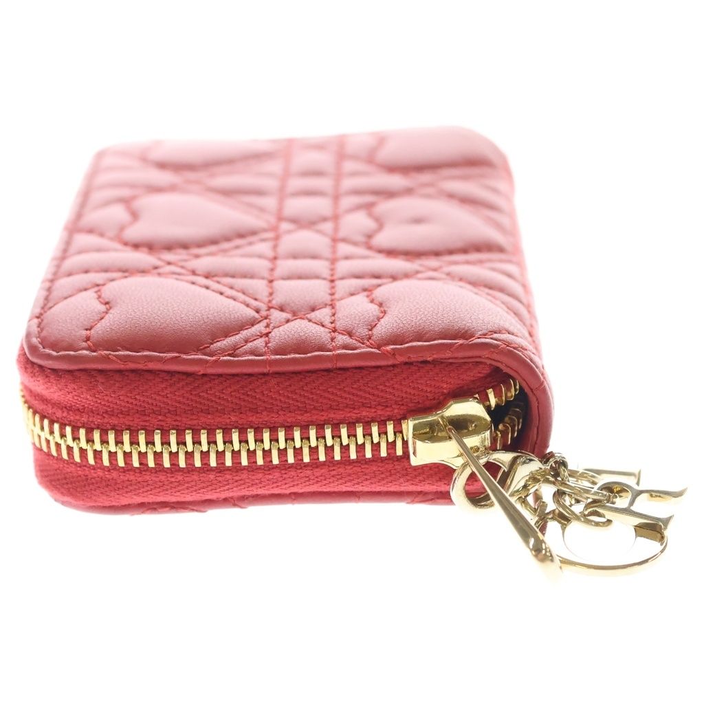 Dior Lady Dior Voyage Coin Card Case Leather Cannage — view 3