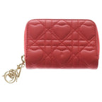 Dior Lady Dior Voyage Coin Card Case Leather Cannage