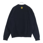 Fendi Front Logo Embroidery Crew Neck Sweatshirt Black Yellow — view 2