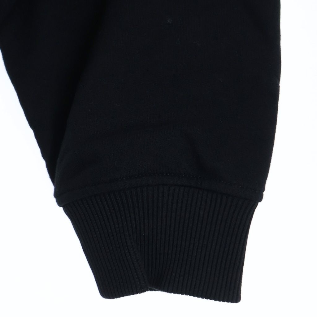 Fendi Front Fendace Logo Print Pullover Sweatshirt Hoodie Black Gold — view 5