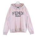 Fendi Floral Logo Pullover Sweatshirt Hoodie Pink