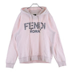 Fendi Floral Logo Pullover Sweatshirt Hoodie Pink