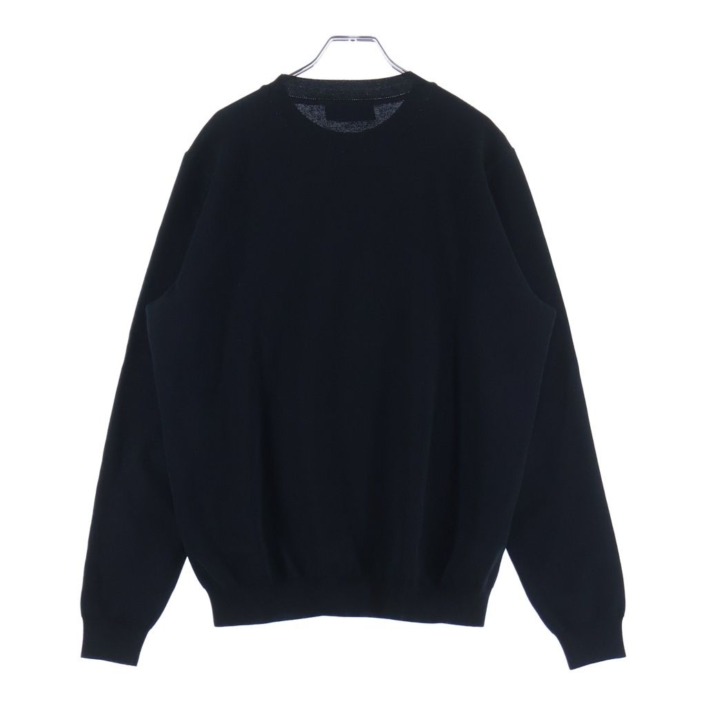 Fendi Front Logo Print Crew Neck Sweatshirt Black Orange — view 2