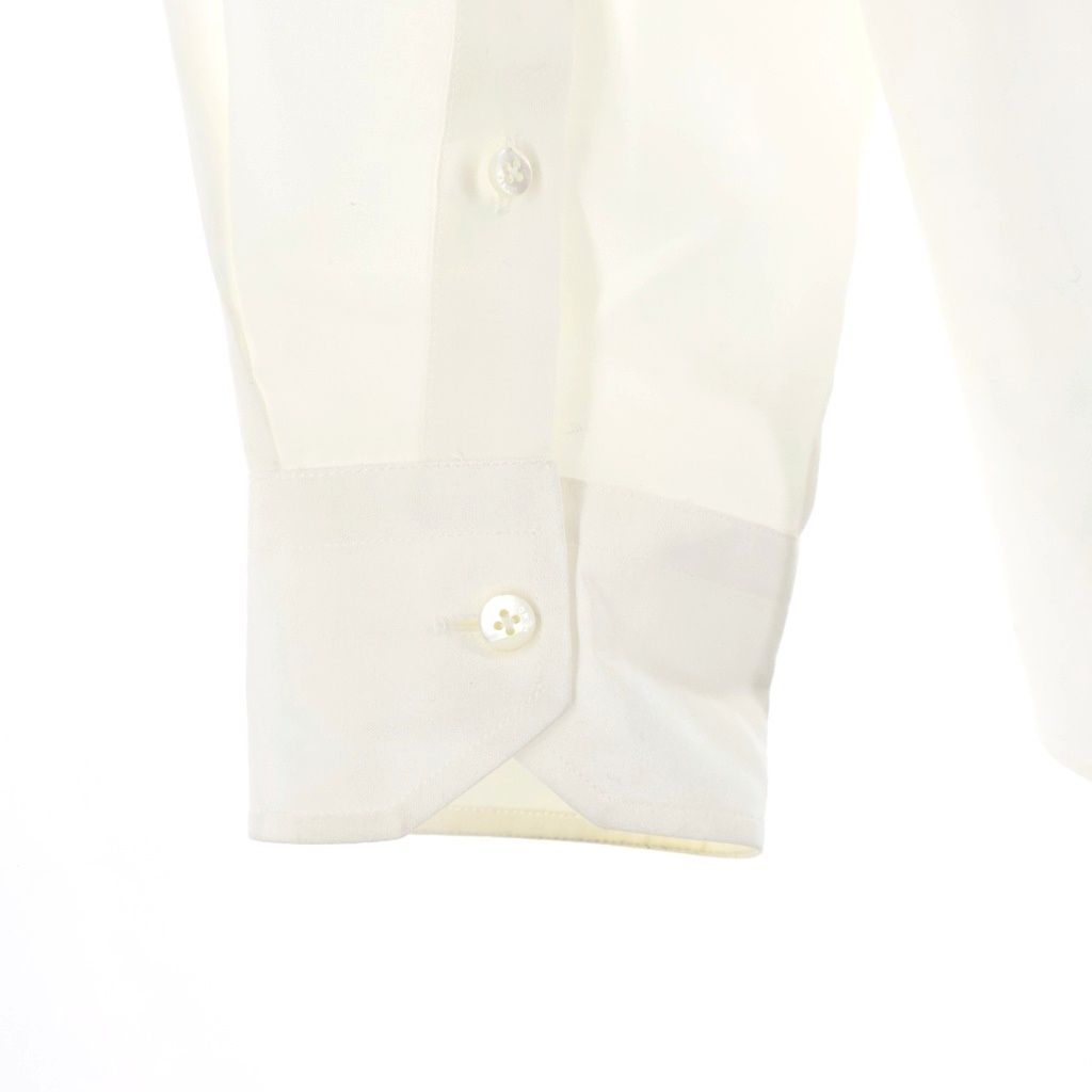 Fendi Front Logo Patch Silk Cotton Shirt White — view 4