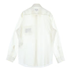 Fendi Front Logo Patch Silk Cotton Shirt White — view 2