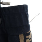 Fendi Side Line FF Zucca Pattern Sweatshirt Pants Black Brown — view 6